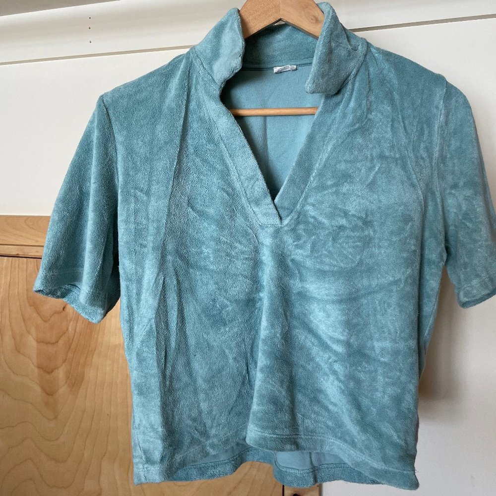 Aritzia Wilfred free XS terrycloth shirt